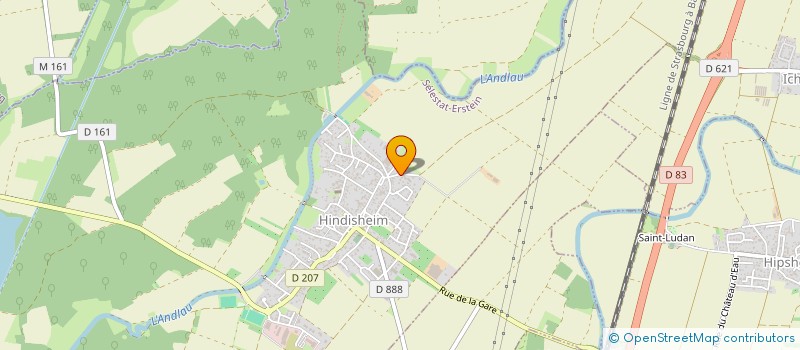 localisation de l'entreprise ALINE ANDRES  OBERNAI