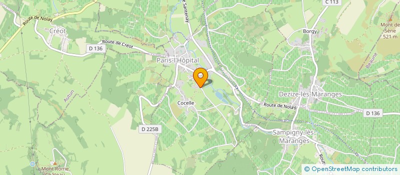 localisation de l'entreprise ALINE BEAUNE  MONTAGNY-LES-BUXY