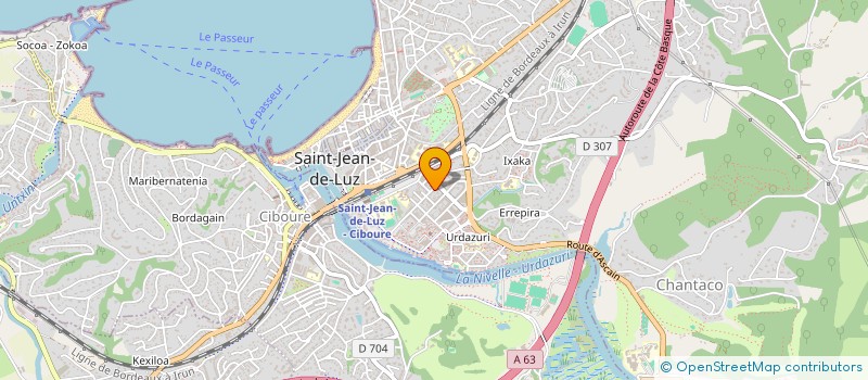 localisation de l'entreprise ALINE BLX à SAINT-JEAN-DE-LUZ