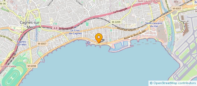localisation de l'entreprise ALINE DE R. à CAGNES-SUR-MER