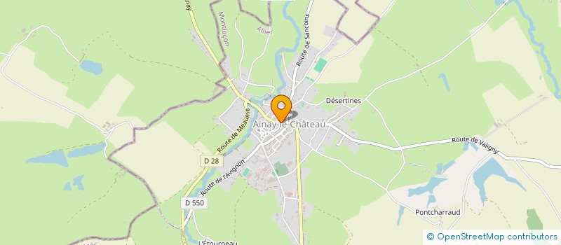 localisation de l'entreprise ALINE ET LES ARGENTEURS à AINAY-LE-CHATEAU