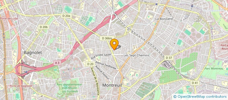 localisation de l'entreprise ALINE FERNAND à MONTREUIL