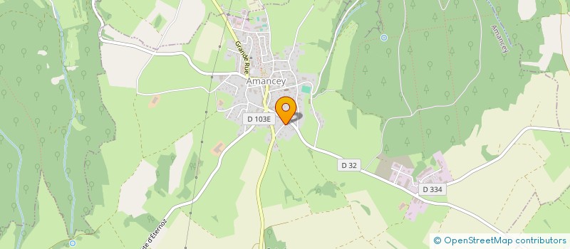 localisation de l'entreprise ALINE JARROT ARCHITECTE HMONP  AMANCEY