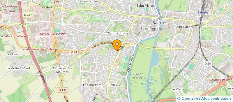 localisation de l'entreprise ALINE NEUBERT  SAINTES