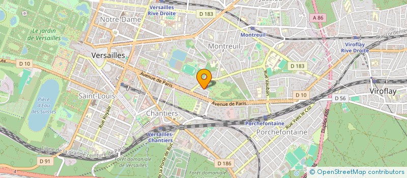 localisation de l'entreprise ALINE SIMARD AVOCAT à VERSAILLES