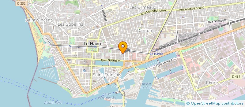 localisation de l'entreprise ALINEA à LE HAVRE