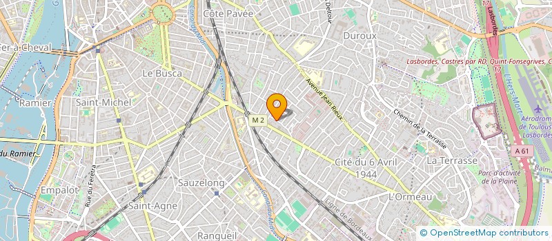 localisation de l'entreprise ALINEA 37 à TOULOUSE