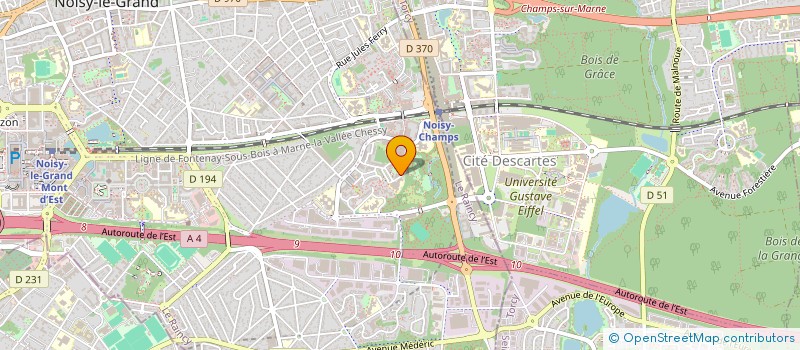 localisation de l'entreprise ALINEA  NOISY-LE-GRAND