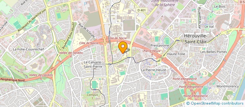 localisation de l'entreprise ALINEA à CAEN