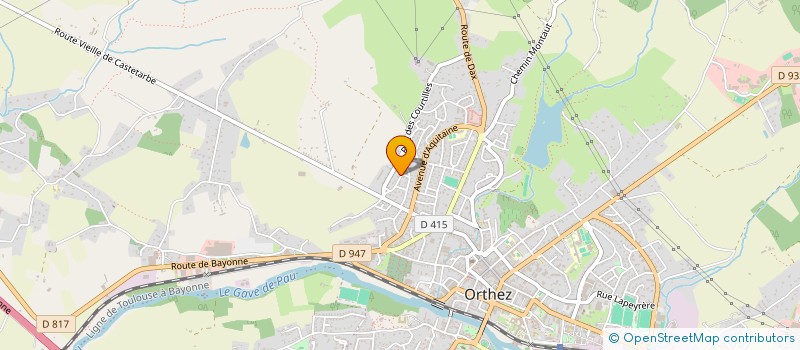 localisation de l'entreprise ALINEA  ORTHEZ