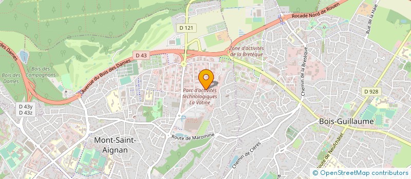 localisation de l'entreprise ALINEA FORMATION  MONT-SAINT-AIGNAN