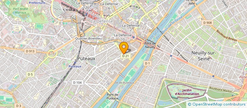 localisation de l'entreprise ALINEA GRAPHIC à PUTEAUX