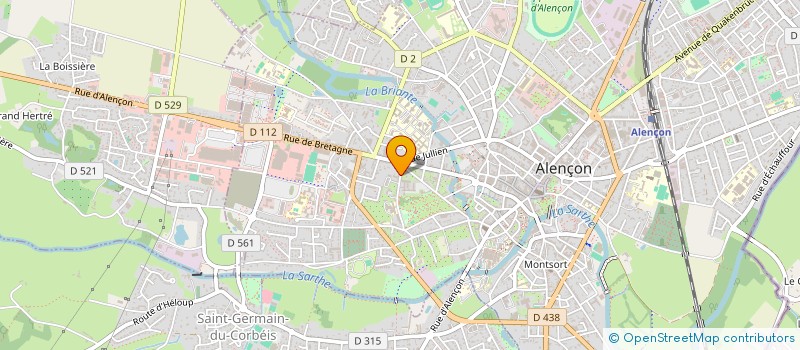 localisation de l'entreprise ALINELAUR à ALENCON