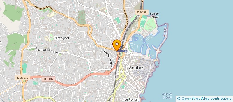 localisation de l'entreprise ALINELLA  ANTIBES