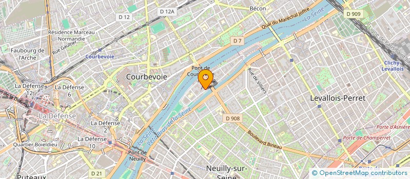 localisation de l'entreprise ALINEO à NEUILLY-SUR-SEINE