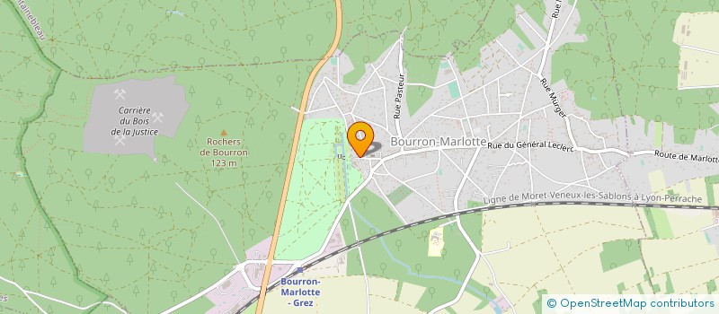 localisation de l'entreprise ALINEOS  BOURRON-MARLOTTE