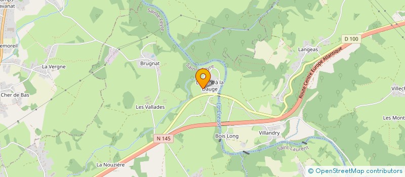 localisation de l'entreprise ALINES IMMO à SAINTE-FEYRE
