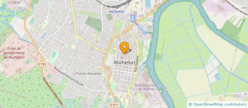 localisation de l'entreprise ALINES TRANSPORTS à ROCHEFORT