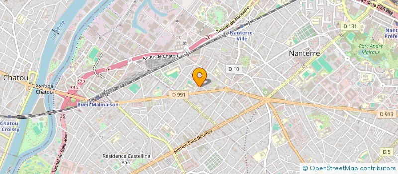 localisation de l'entreprise ALINOR  NANTERRE