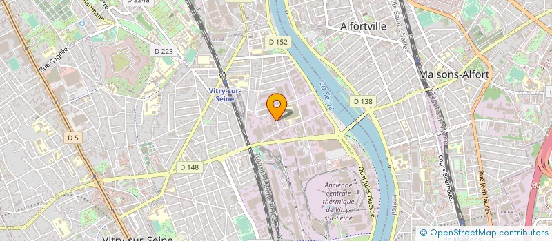 localisation de l'entreprise ALINOR à VITRY-SUR-SEINE