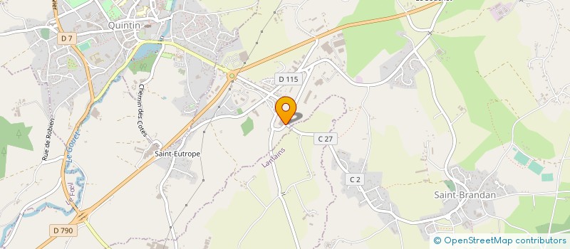 localisation de l'entreprise ALINOVA à SAINT-BRANDAN