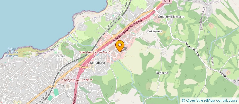 localisation de l'entreprise ALINVEST  SAINT-JEAN-DE-LUZ