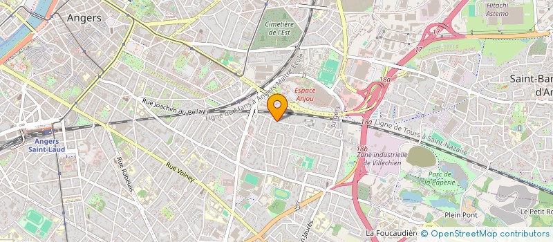 localisation de l'entreprise ALINVEST à ANGERS