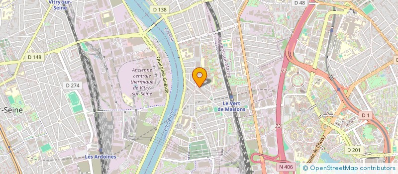 localisation de l'entreprise ALIODIE à ALFORTVILLE