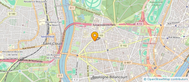 localisation de l'entreprise ALIONNE à BOULOGNE-BILLANCOURT