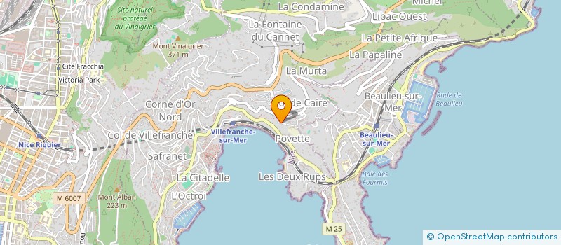 localisation de l'entreprise ALIOP à VILLEFRANCHE-SUR-MER