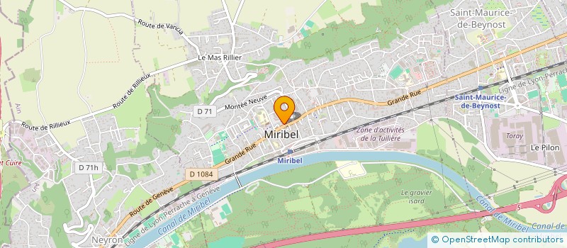 localisation de l'entreprise ALIOR à MIRIBEL