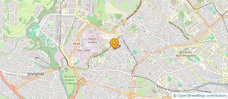 localisation de l'entreprise ALIORE,LES ATELIERS AUTOUR DU MONDE WORLDWIDE WORKSHOPS à MONTPELLIER