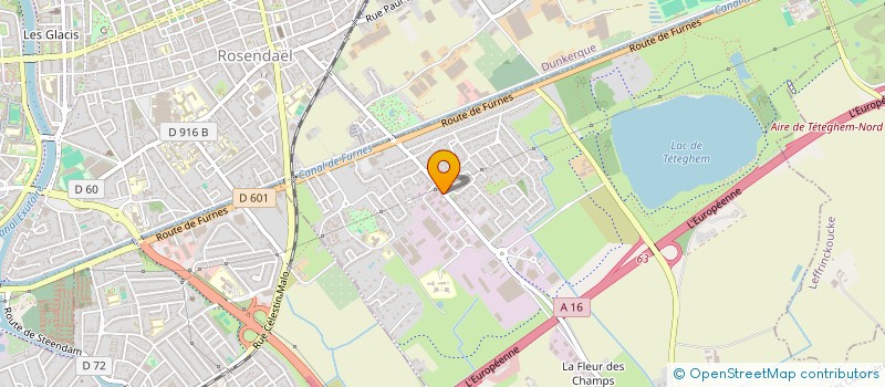 localisation de l'entreprise ALIOSC  TETEGHEM-COUDEKERQUE-VILLAGE