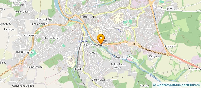 localisation de l'entreprise ALIOTH à LANNION