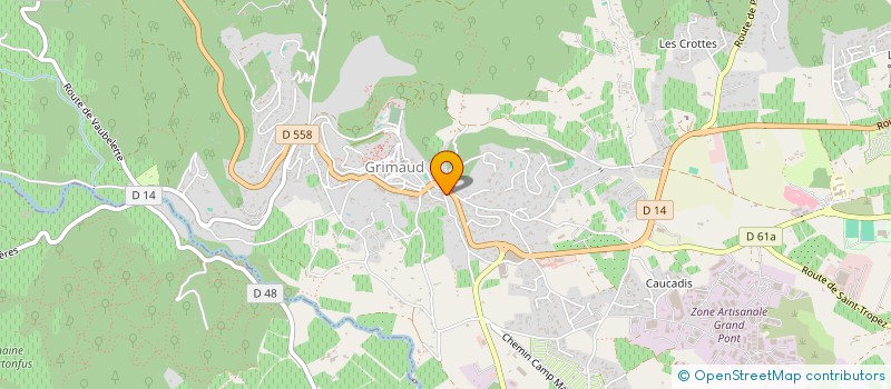 localisation de l'entreprise ALIPHAN à GRIMAUD
