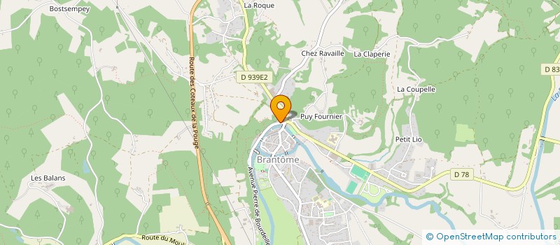 localisation de l'entreprise ALIQUENTE  BRANTOME EN PERIGORD