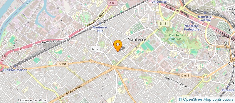 localisation de l'entreprise ALIQUIS à NANTERRE