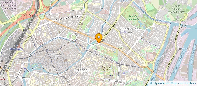 localisation de l'entreprise ALIREM BRANT à STRASBOURG