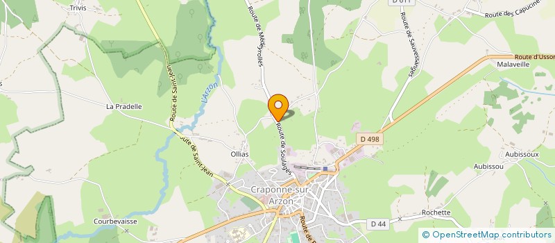 localisation de l'entreprise ALIREY  CRAPONNE-SUR-ARZON