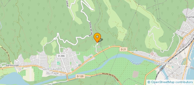 localisation de l'entreprise ALIROL SARL  SAINT-LAURENT-DU-PAPE