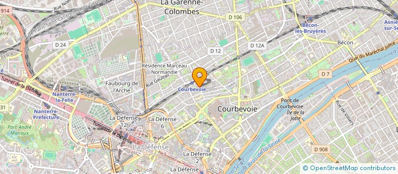 localisation de l'entreprise ALIS ENGINEERING à COURBEVOIE