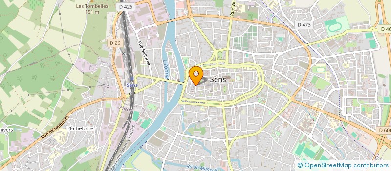 localisation de l'entreprise ALISA à SENS