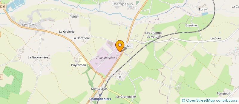 localisation de l'entreprise ALISA à CHAMPDENIERS
