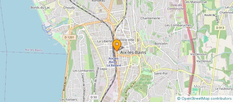 localisation de l'entreprise ALISA à AIX LES BAINS