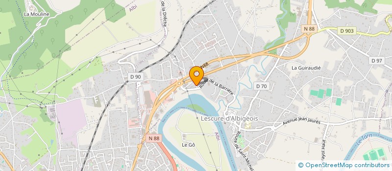 localisation de l'entreprise ALISA à LESCURE D'ALBIGEOIS