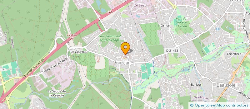 localisation de l'entreprise ALISA SERVICES A LA PERSONNE à CANEJAN