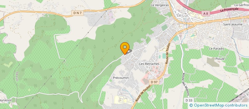 localisation de l'entreprise ALISAN  LE LUC