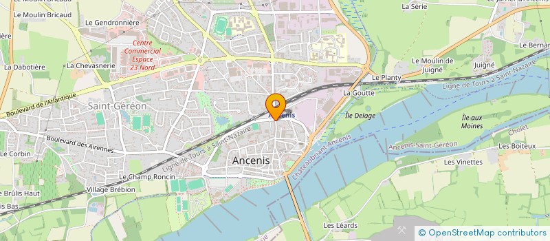 localisation de l'entreprise ALISAN  ANCENIS-SAINT-GEREON