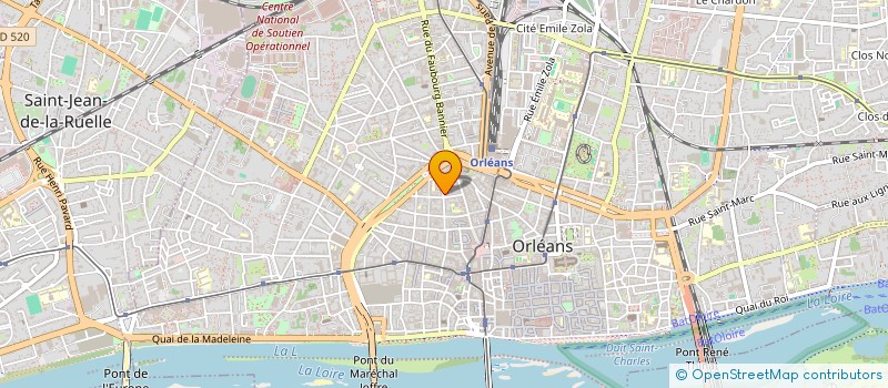 localisation de l'entreprise ALISANE à ORLEANS