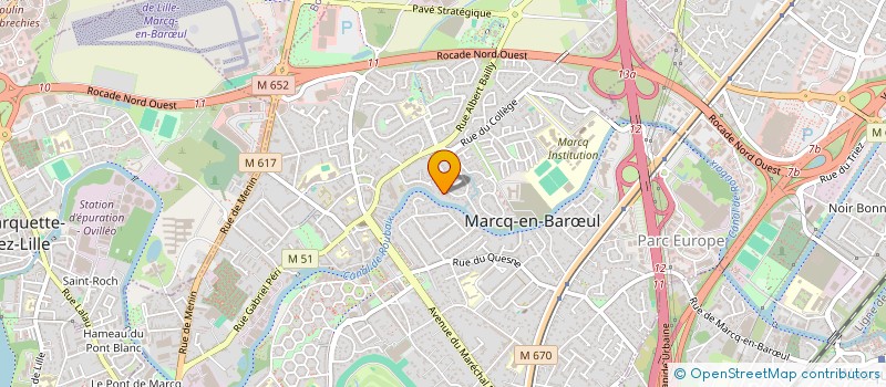 localisation de l'entreprise ALISE à MARCQ-EN-BARŒUL